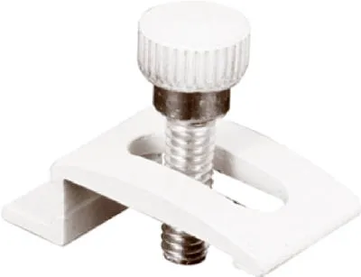 Storm Door Panel Clips, White, 3/4 In., 8-pk.