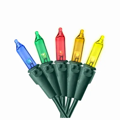 Led Mini String Lights, Incandescent Glow, Multi Color, 100-ct.