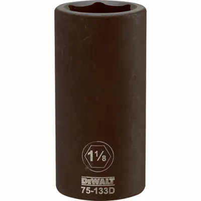 Sae Deep Impact Socket, 6-point, 3/4 In. Drive, 1-1/8 In.