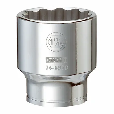 Socket, 12-point, 3/4 In. Drive, 1-11/16 In.