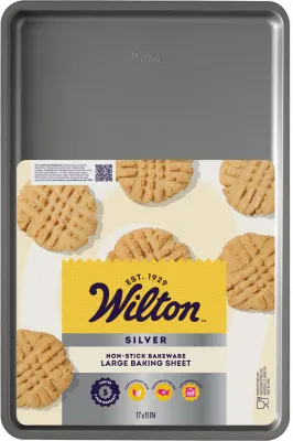 Silver Non-stick Bakeware Large Baking Sheet 17 X 11 In.