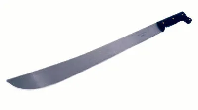 Machete, Tempered Steel With Rubber Handle, 22 In.