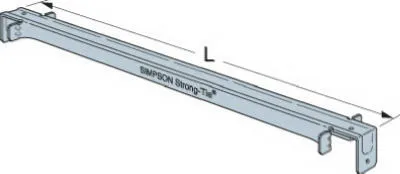 Truss Spacer-resistrant, 22 Gauge, 25-1/2 X 1-3/4 X 1 In.