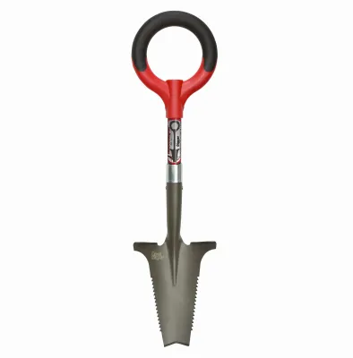 Root Slayer Mini Digger Shovel, Inverted V Cutting Blade, O-handle Grip