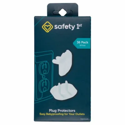 Outlet Plug Protectors, White, 36-pk.