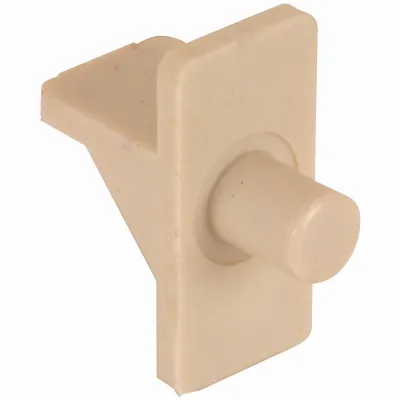 Shelf Support Pegs, Almond Plastic, 5-lb. Load, 1/4 In., 8-pk.