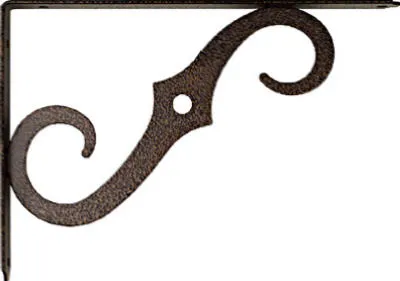 10 X 7 Inch Antique Bronze Ornamental Shelf Bracket