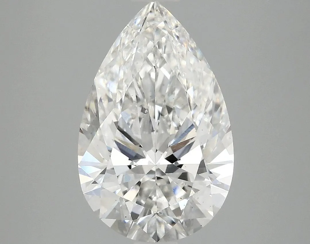 3.09 Carat Pear Shaped Ideal Cut Vs2 Igi Certified Lab Grown Diamond