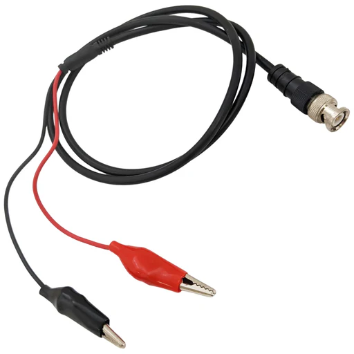 Bnc To Red And Black Alligator Clips Test Lead Cable, 36" Length