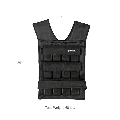 Scratch And Dent - Adjustable Weighted Vest 60 Lb - Final Sale