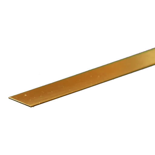 Brass Strip: 0.016\" Thick X 1/2\" Wide X 12\" Long (1 Piece)