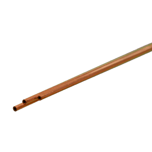 Round Copper Tube: 1/16" Od X 0.014" Wall X 12" Long (3 Pieces)
