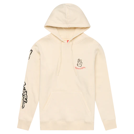 Womens Pullover Peace Out Vintage White