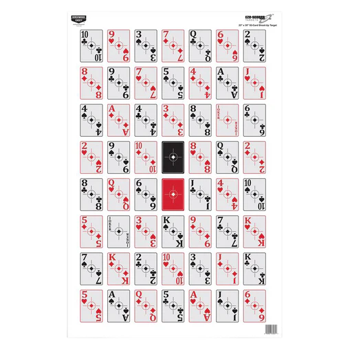 Birchwood Casey Eze-scorer Playing Cards Target, 5-pack