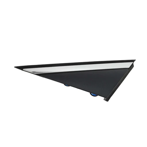 Pillar Corner Triangle Trim View Mirror Flag Applique Panel Cover For Hyundai Sonata 2015-2018 Plastic No.86180c1100 Black Silver Tone