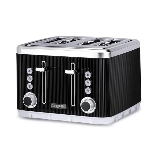 4 Slice Toaster 7 Browning Defrost Reheat 1860w Arcus Black