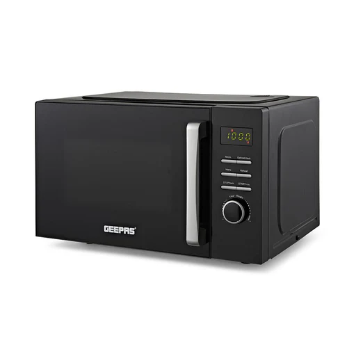 23l Black Digital Microwave Oven With 60 Minute Timer