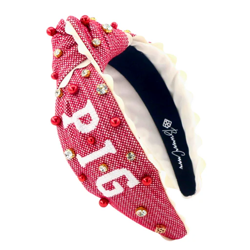 Arkansas Adult Size Wooo Pig Cross Stitch Headband