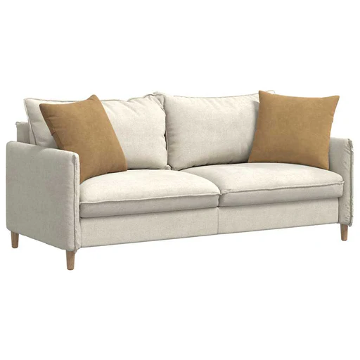 Cuscini Da Divano 2 Pz-set Di 2 Cuscini Per Sofa Marrone 50 X 50 Cm Tessuto In Cords