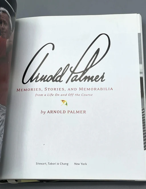 Arnold Palmer Auto Sealed 'memories, Stories, And Memorabilia' Book Auto Edition