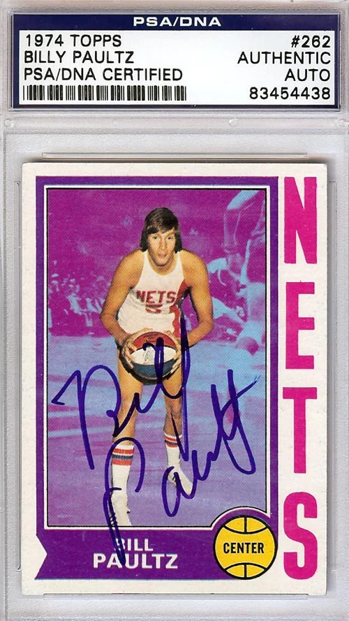 Billy Paultz Autographed Card