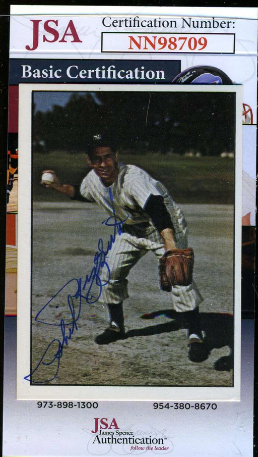Phil Rizzuto Jsa Coa Autograph 1979 Tcma Baseball History Hand Signed