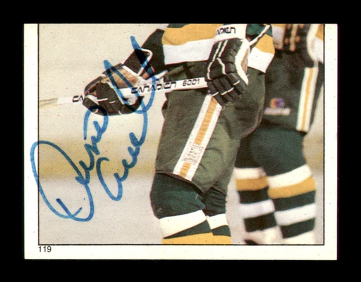 Dino Ciccarelli Signed 1983-84 Topps Stickers Card 119 Minnesota North Stars