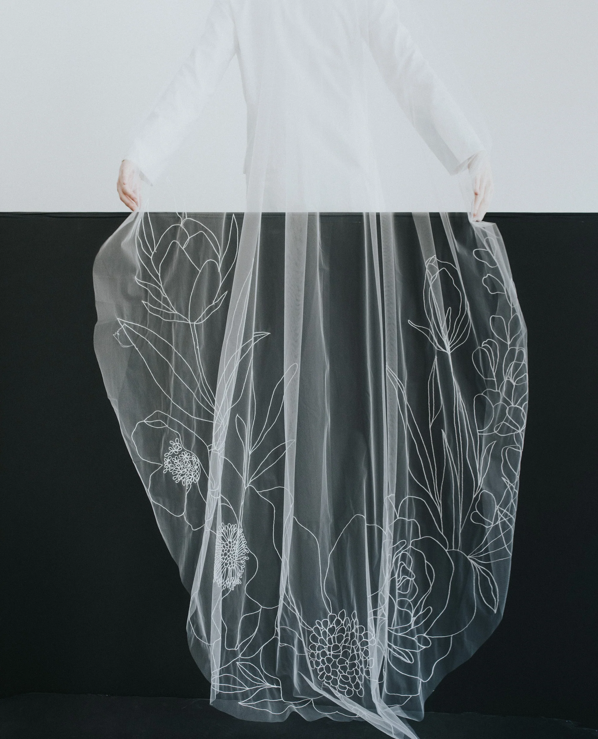 Bloom Line Embroidery - Alli Koch Wedding Veil Collab