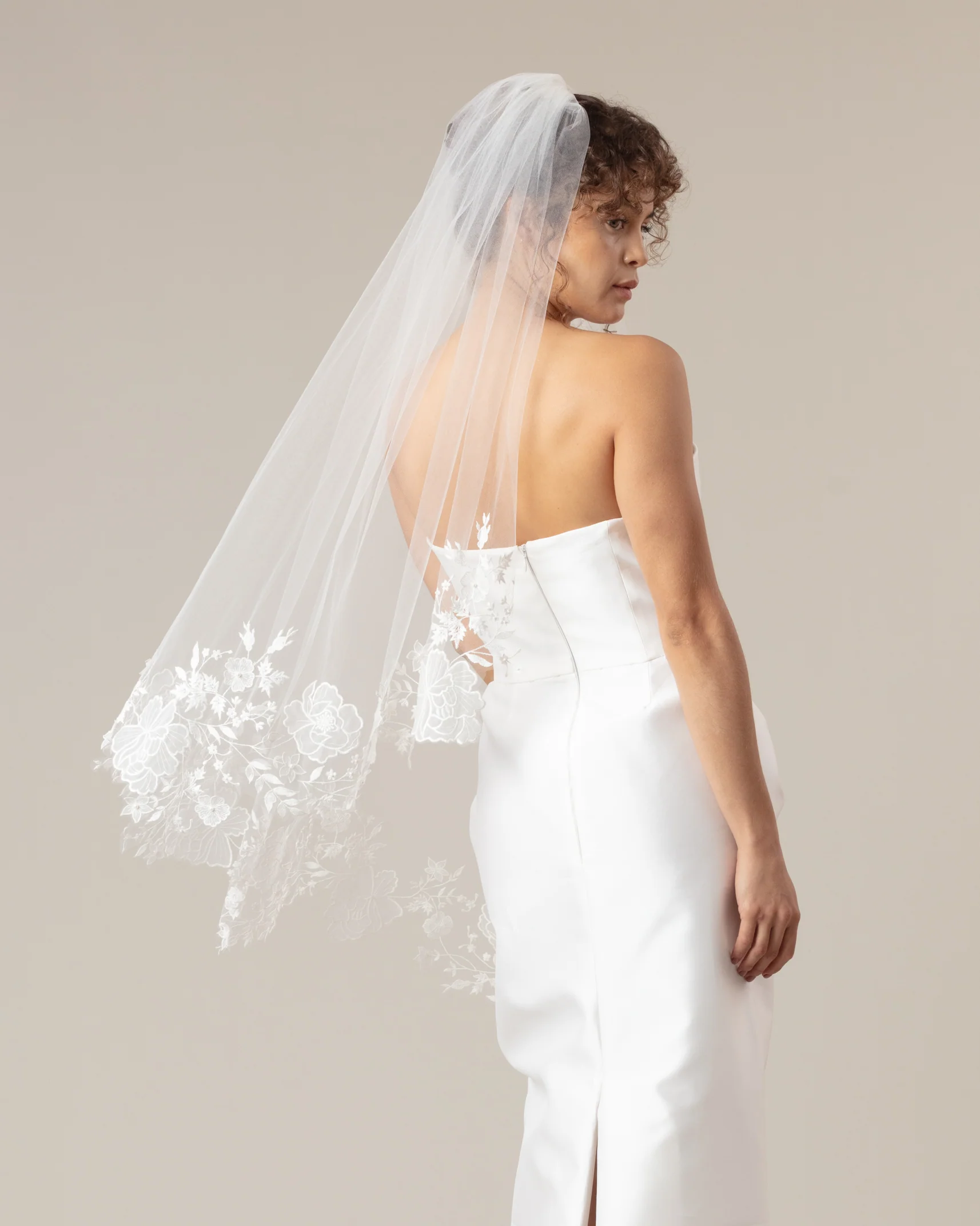 Ribera Floral Needlework Veil