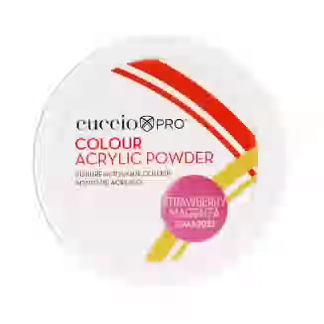 Colour Acrylic Powder - Strawberry Magenta By Cuccio Pro For Women - 1.6 Oz Acrylic Powder
