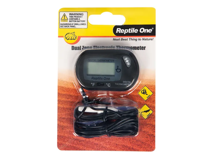 Reptile One Dual Zone Sensor Lcd Thermometer