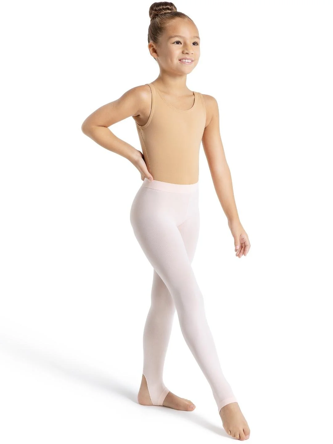 Ultra Soft Self Knit Waistband Stirrup Tight–child