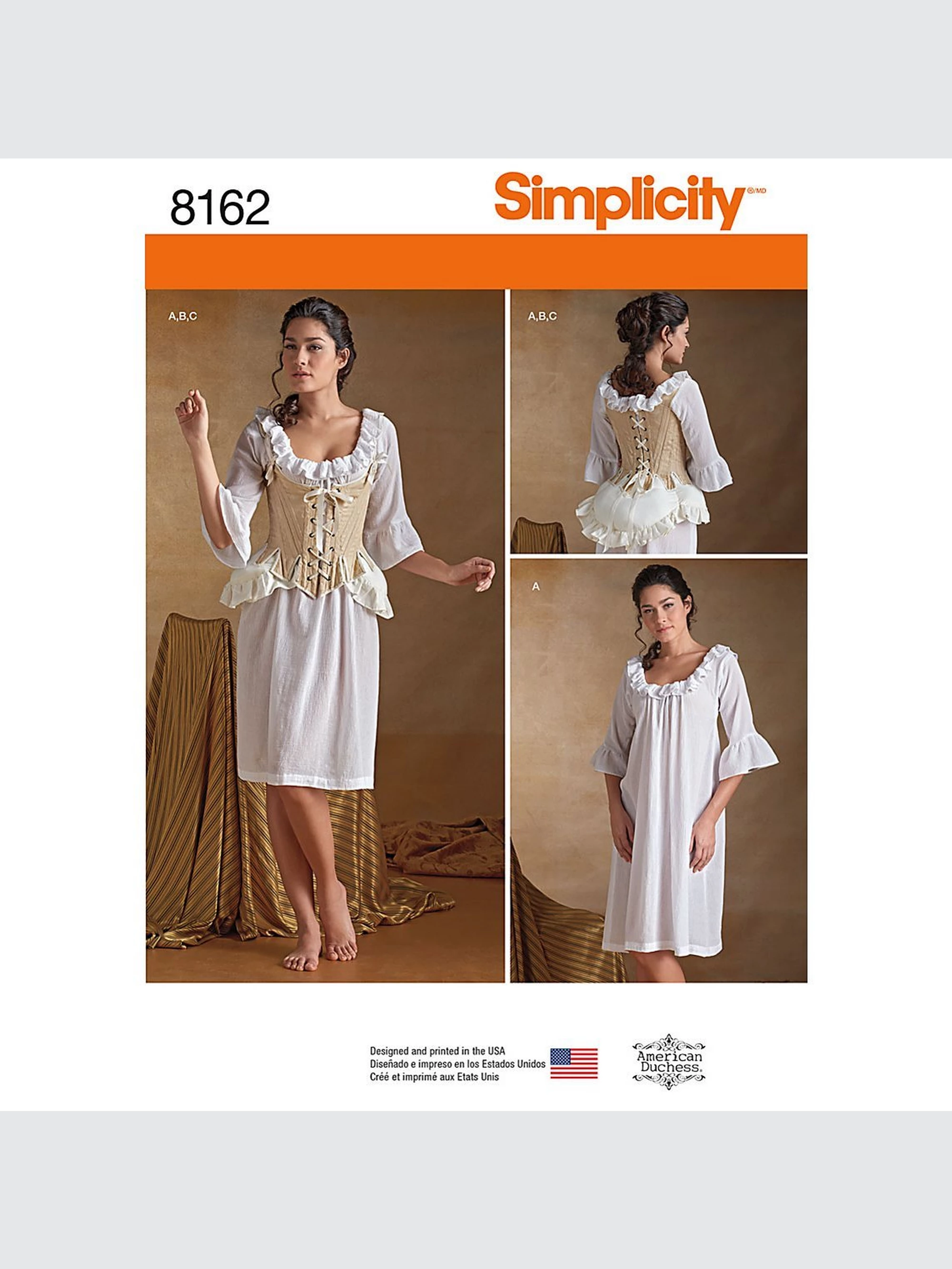 Simplicity Women's Undergarments Costume Sewing Pattern