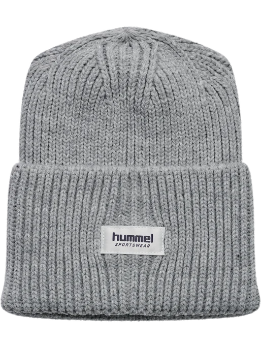 Hmljr Heavy Rib Knit Beanie - Grey Melange