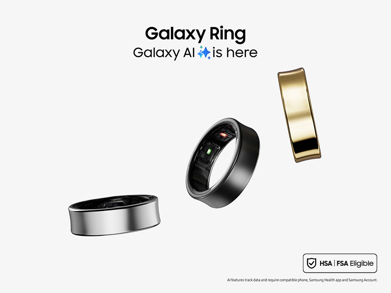 Samsung Galaxy Smart Ring - Size Before You Buy - Size 7, Titanium Black (sm-q507nzkaxar)