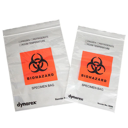 Dynarex Specimen Bags (1000/case) - 8" X 10" - 2 Mil