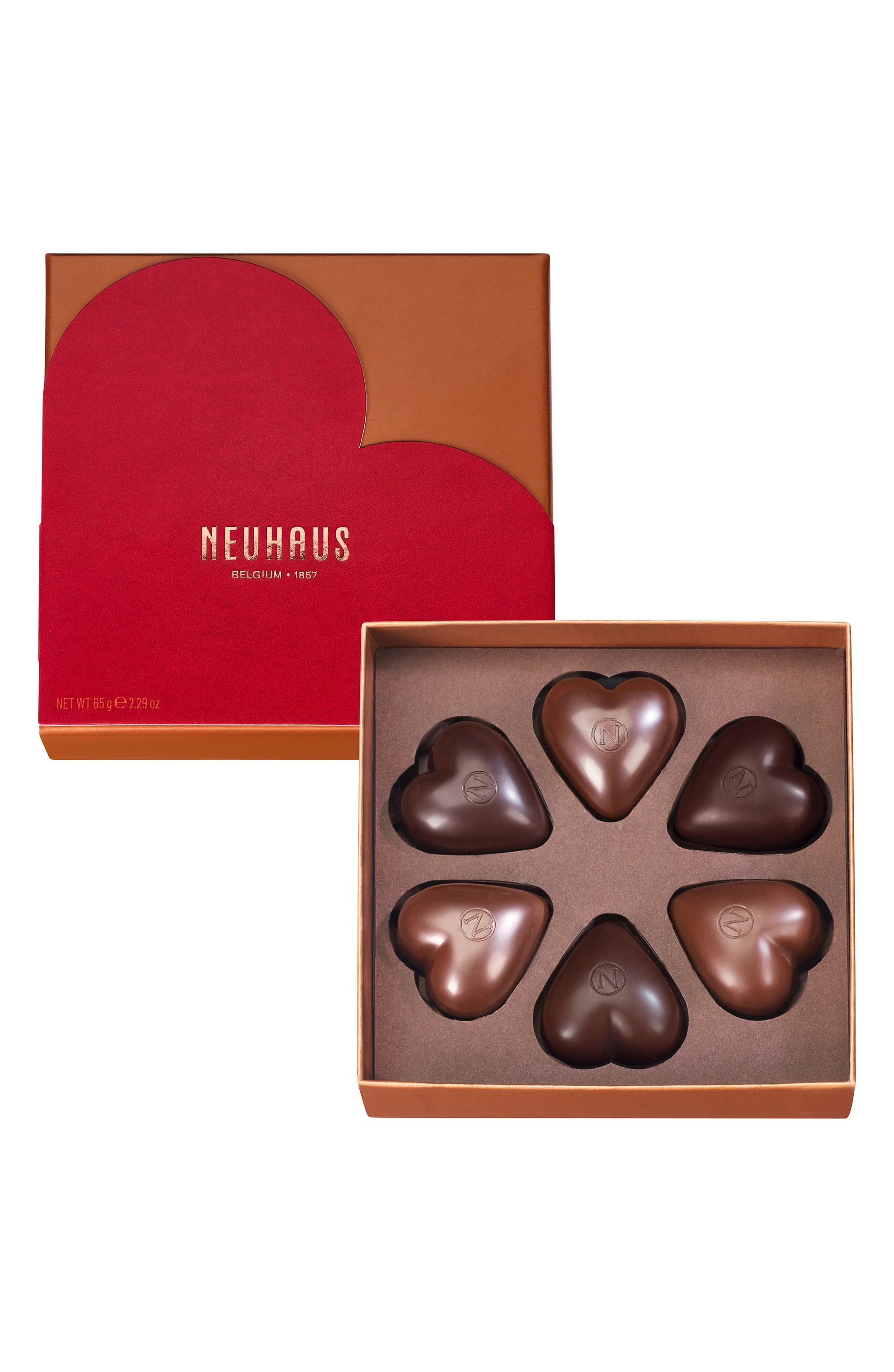 Prestige 6-piece Chocolate Heart Box