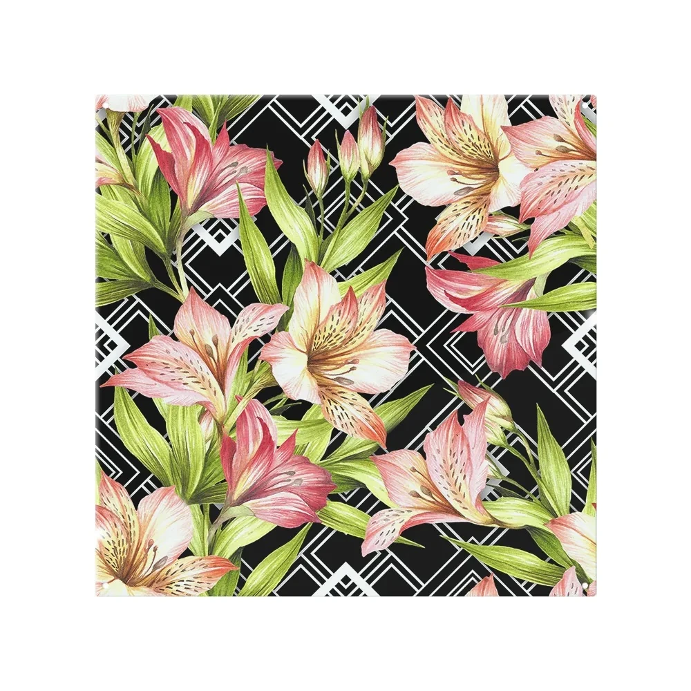 Bright Plants On Geometric Splash Back