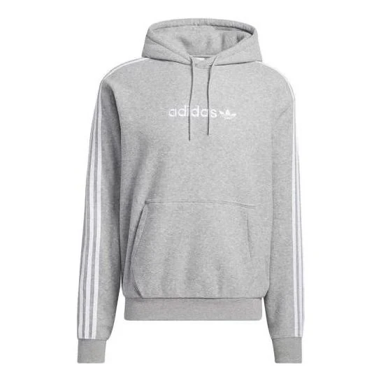Adidas Originals Comfort 3-stripes Hoodie 'heather Grey' H31237