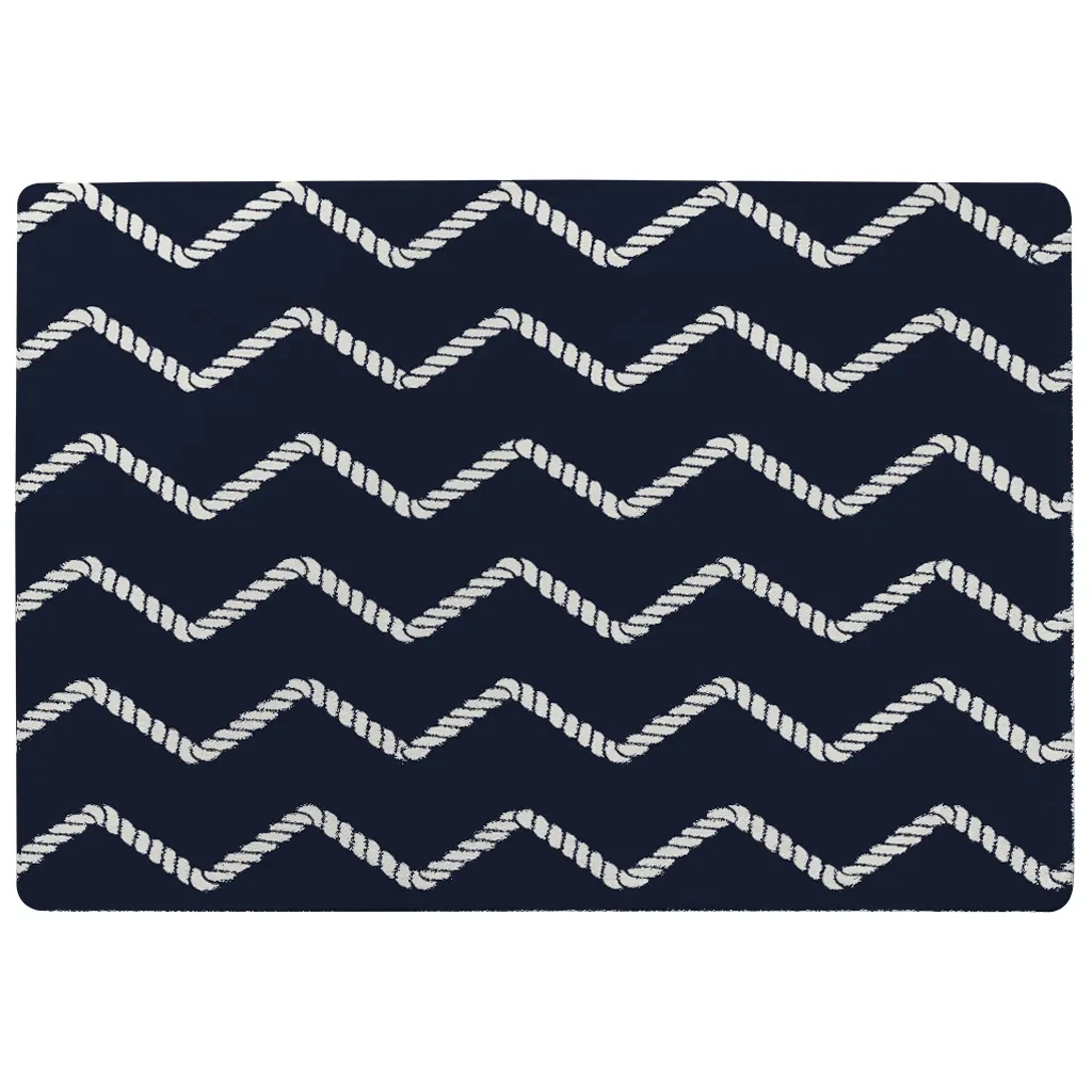 Zig Zagged Rope Rug