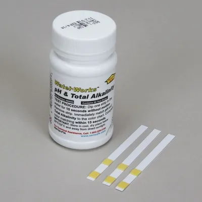 Ph And Total Alkalinity Water Test Strips, Vial Of 50