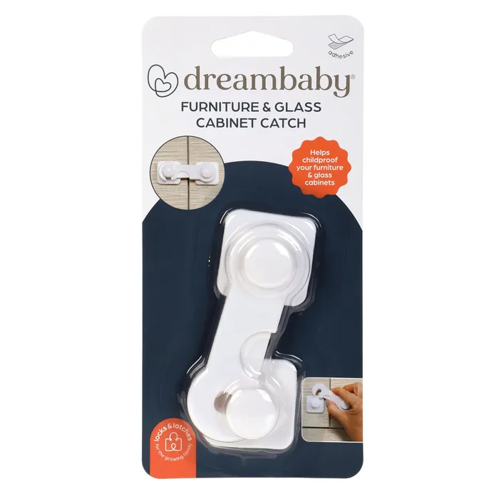 Dreambaby Furniture & Glass Cabinet Catch | Baby Bunting Au