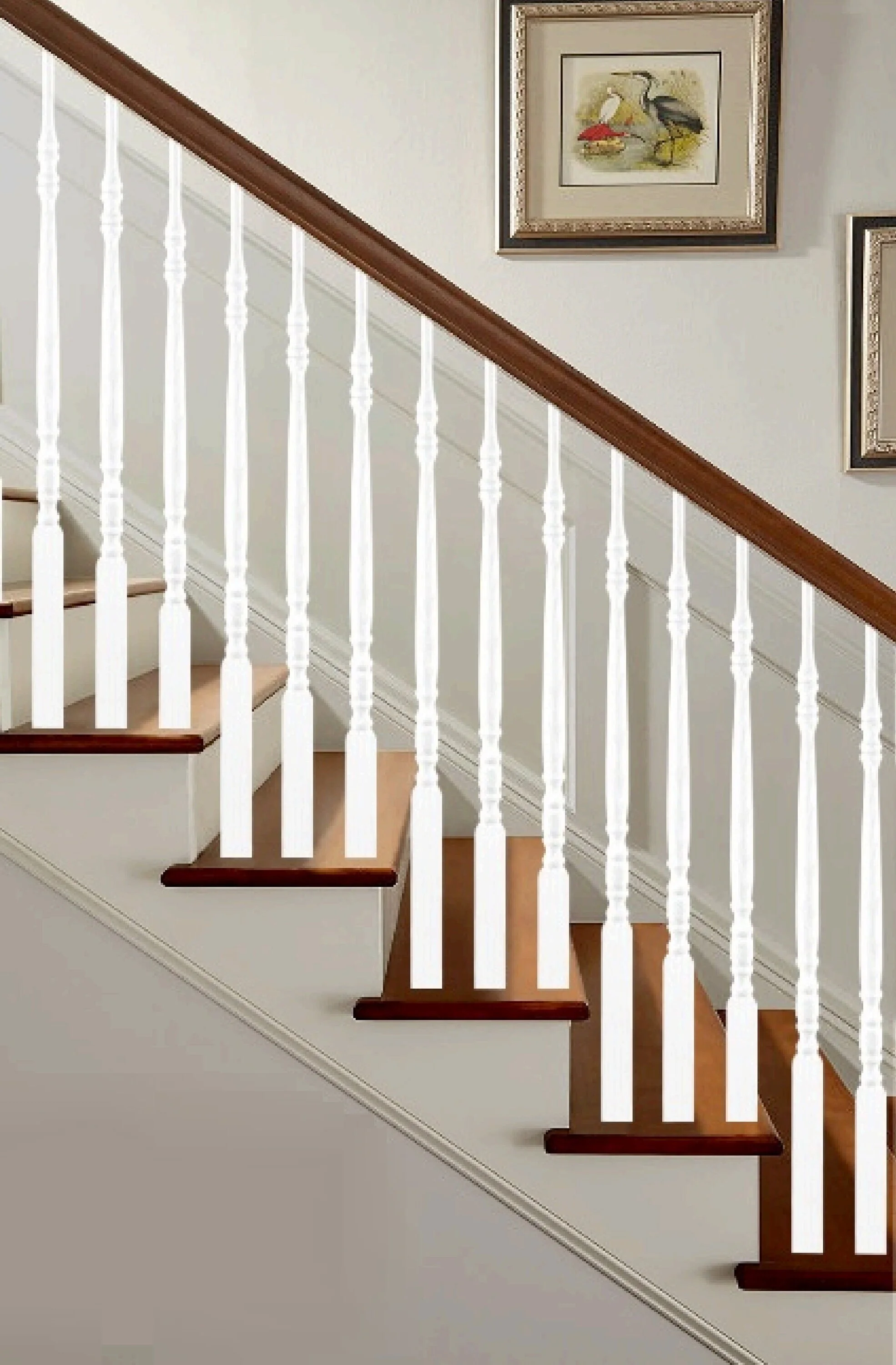 Crown Heritage 34 X 1.75 Primed White Pin Top Universal Stair Baluster