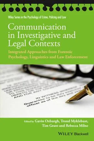 Communication In Investigative And Legal Contexts
