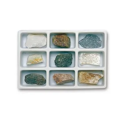Hardness Scale Minerals Collection With Diamond Specimen