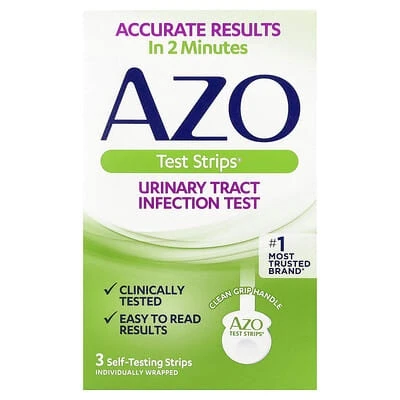 Azo Test Strips Urinary Tract Infection Test 3 Self-testing Strips