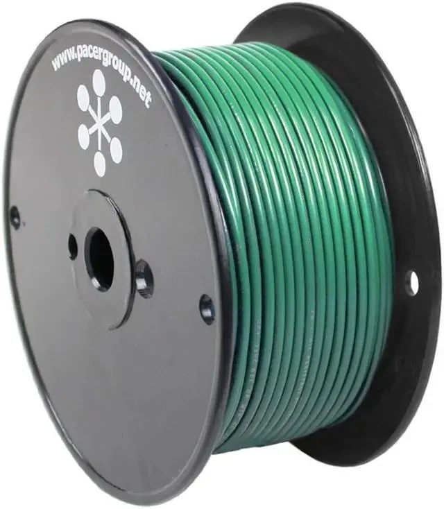 Pacer Green 8 Awg Primary Wire - 250'