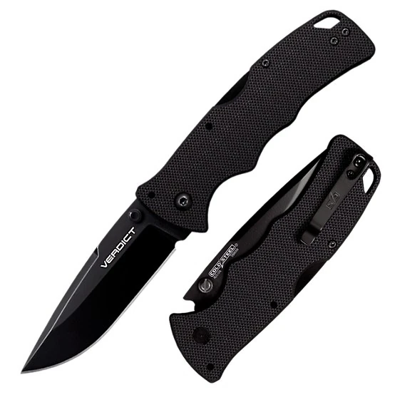 Cold Steel 3 In. Verdict Spear Point Aus10a, Cs-fl-c3sp10a
