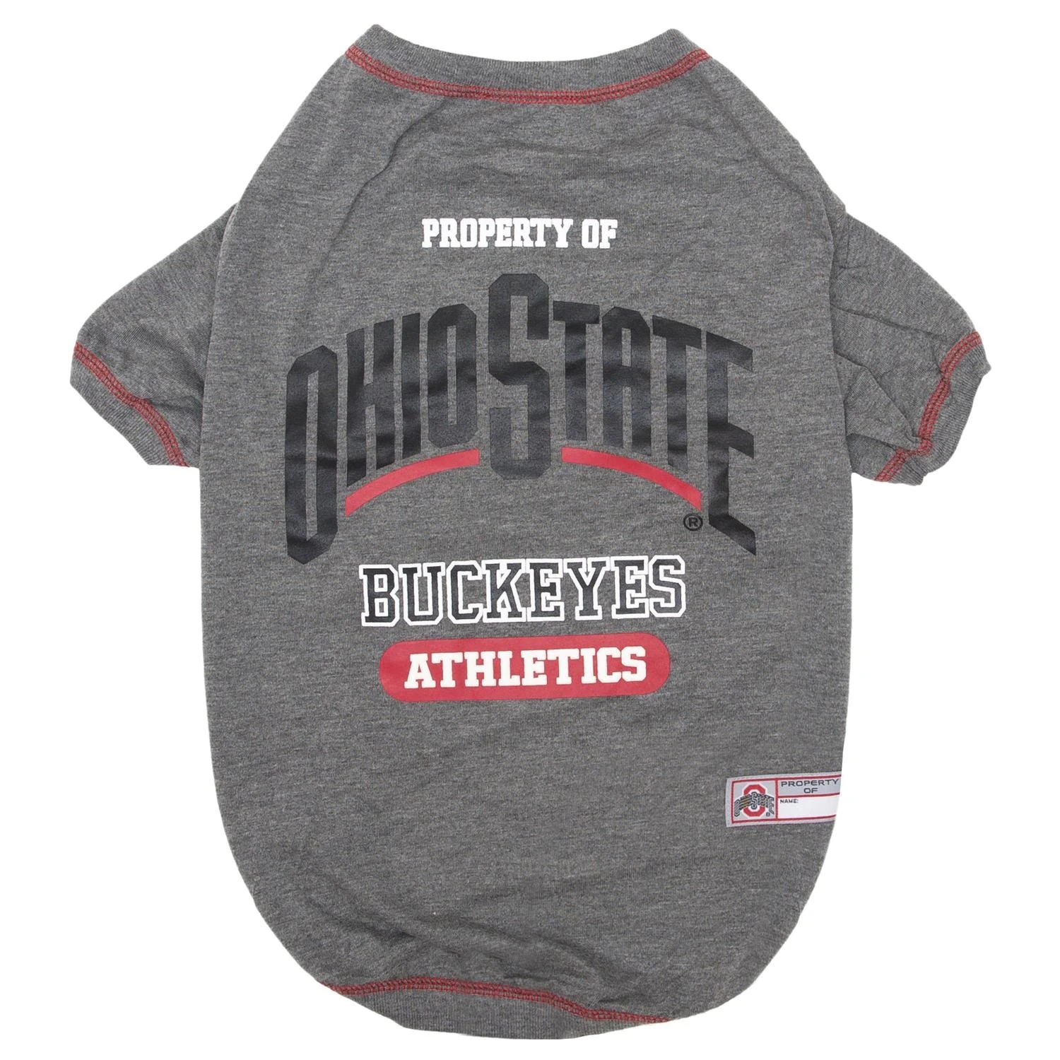 Team Colors Ohio State Buckeyes Dog T-shirt Small