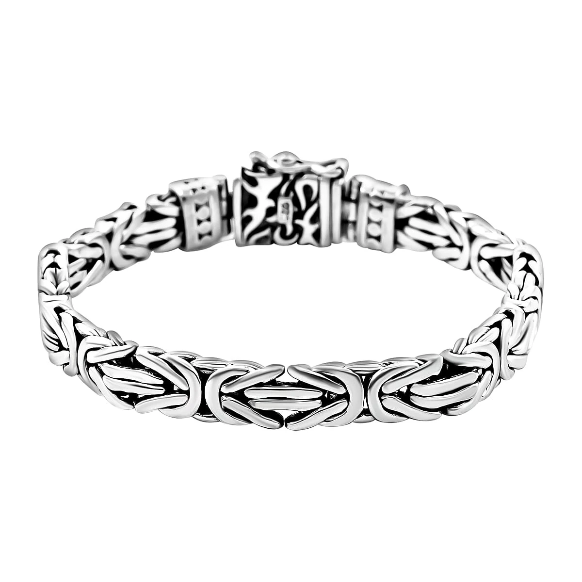 Bali Legacy Sterling Silver Borobudur And Tulang Naga Bracelet 50 G